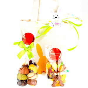 Paasgeschenk in jute tasje