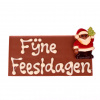 Chocolade reep Fijne Feestdagen