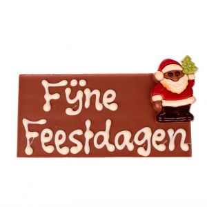 Chocolade reep Fijne Feestdagen