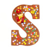 luxe chocoladeletter met smarties