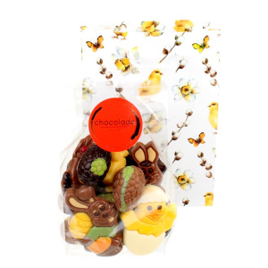 Tasje met lekkere paaschocolade