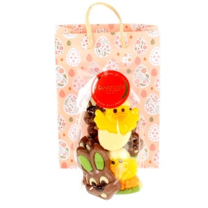 Tasje met paasfiguurtjes