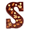 Luxe vegan pure chocoladeletter met noten