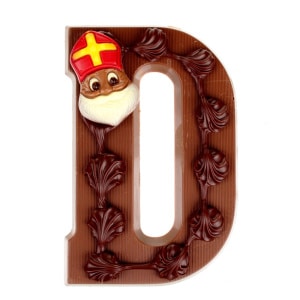 Luxe chocoladeletter D melk