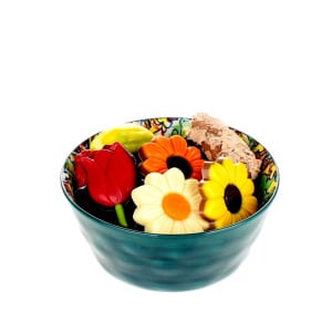 Chocolade geschenk in schaaltje