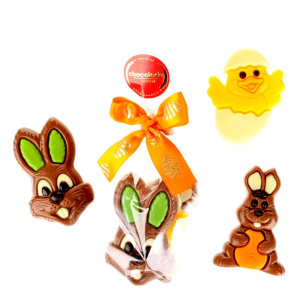 Zakje met paasfiguurtjes