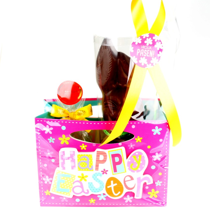 Paasgeschenk met chocolade paashaas - Afbeelding 5