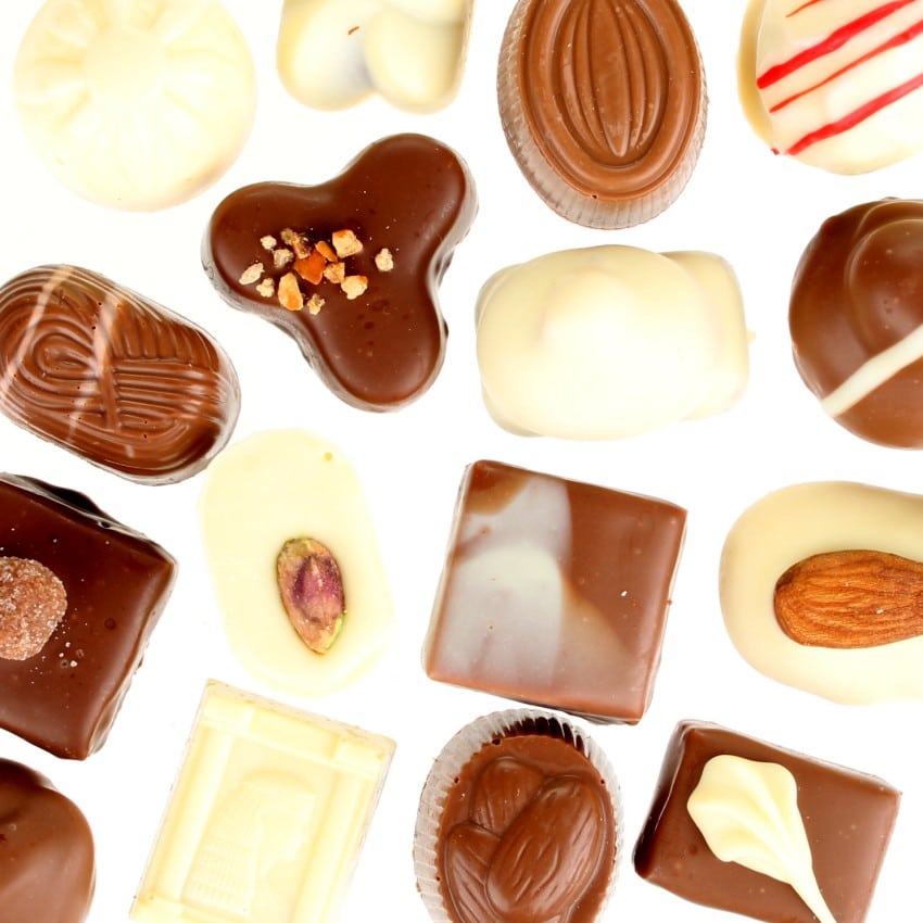 Handgemaakte bonbons 750 gram melk & wit - Afbeelding 2