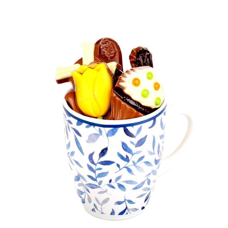 Beker met chocolade