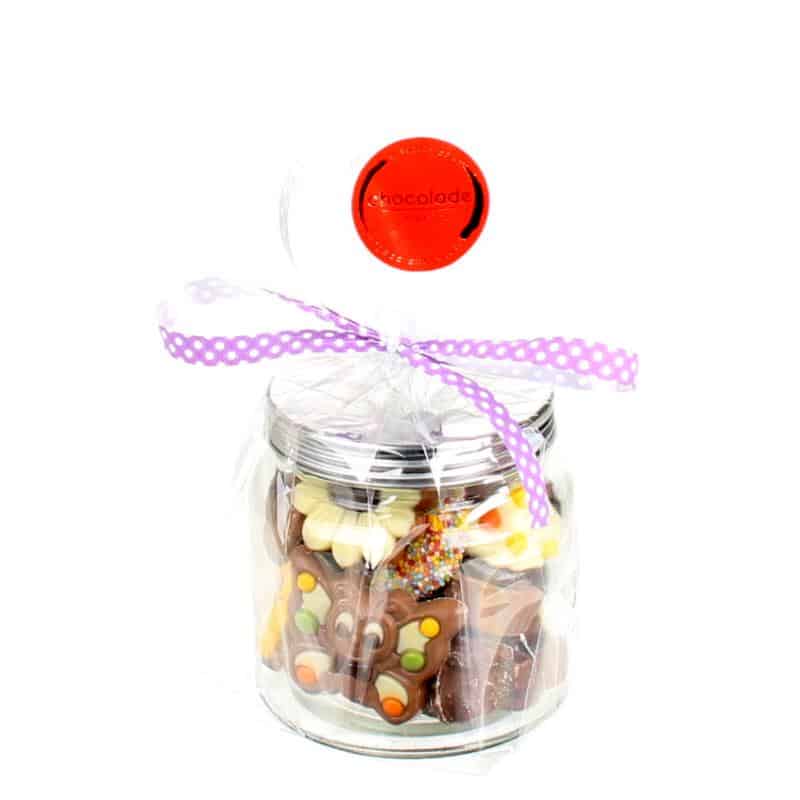 Glazen potje met chocolademix - Afbeelding 2