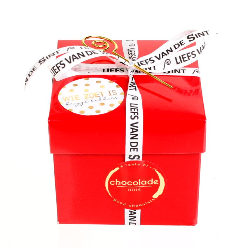 Luxe doos met 375 gram Sinterklaaschocolade - Afbeelding 2