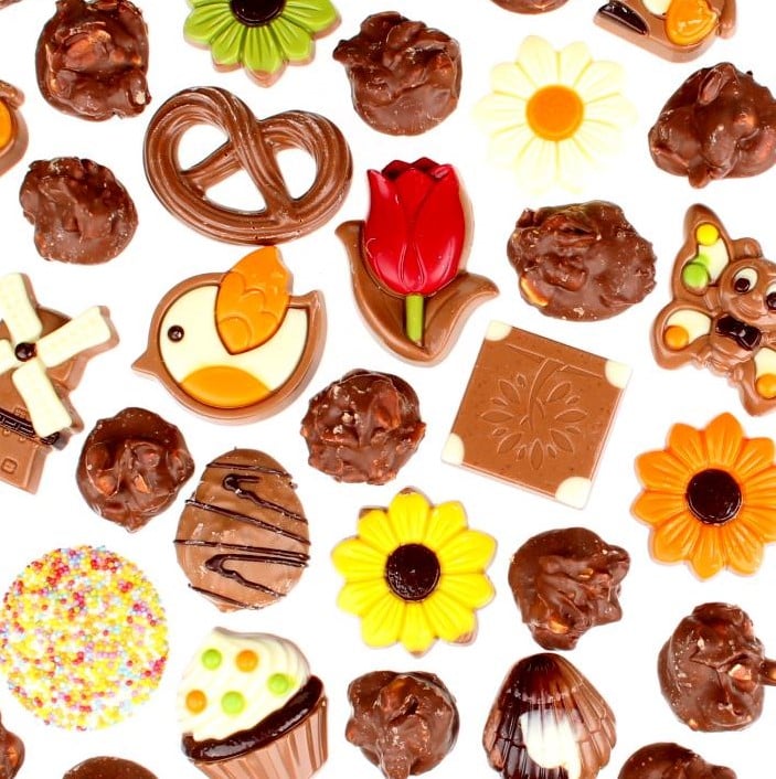 Glazen schaal met chocolade - Afbeelding 3