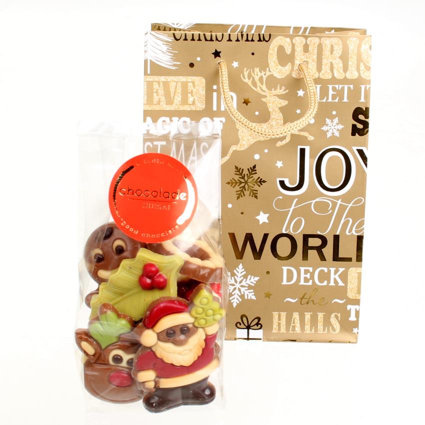 Tasje met zakje kerstchocolade - Afbeelding 3