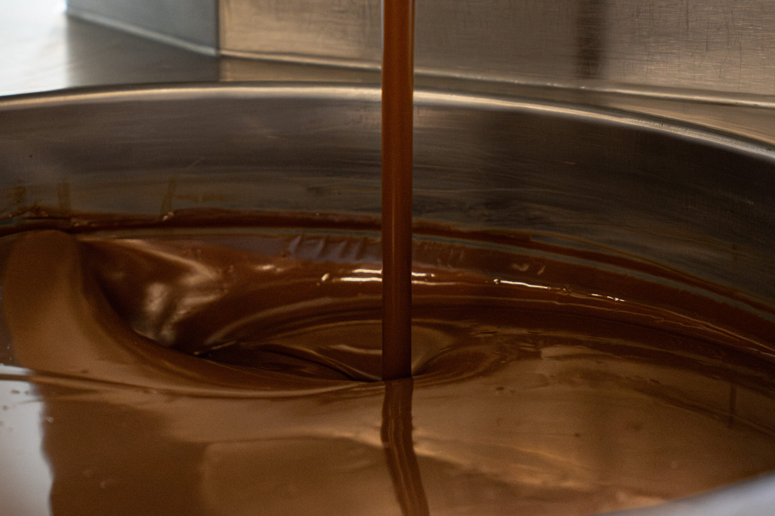 ketel met chocolade