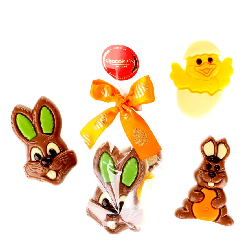 Zakje met paasfiguurtjes