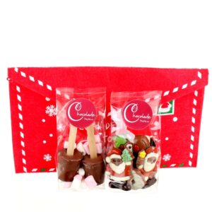 Envelop met zakje kerstchocolade
