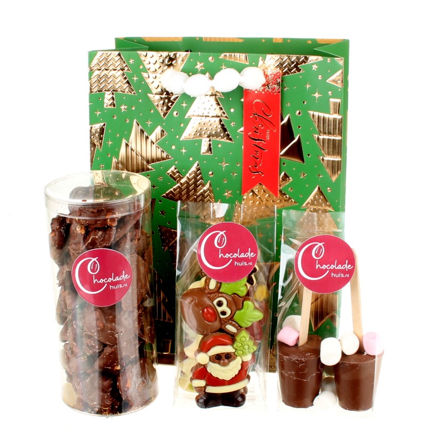 Leuk chocolade kerstpakket