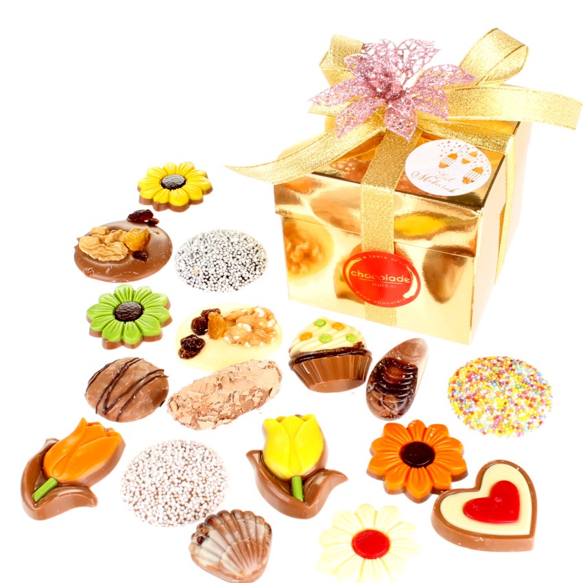 Luxe doos chocolade Eid Mubarak 500 gram - Afbeelding 3