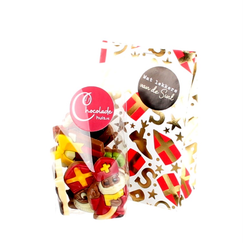 Zak van Sinterklaas met Sintchocolade
