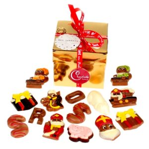 Luxe kubusdoos met Sinterklaaschocolade