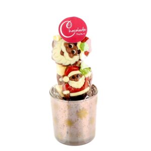 Theelichtje met kerstchocolade