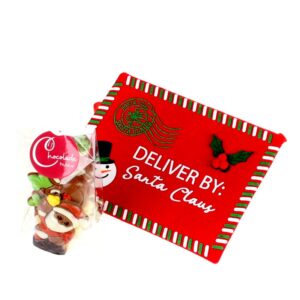 Kerstenvelop met kerstfiguurtjes
