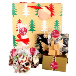 Feestelijk chocolade kerstpakket