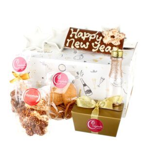 Happy New Year pakket vol chocolade