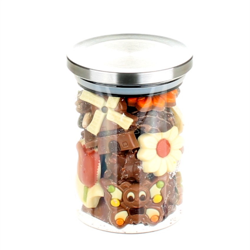 Glazen pot met chocolademix - Afbeelding 4