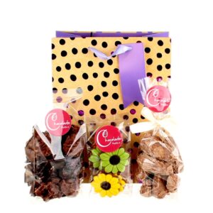 Chocolade cadeau in geschenktasje