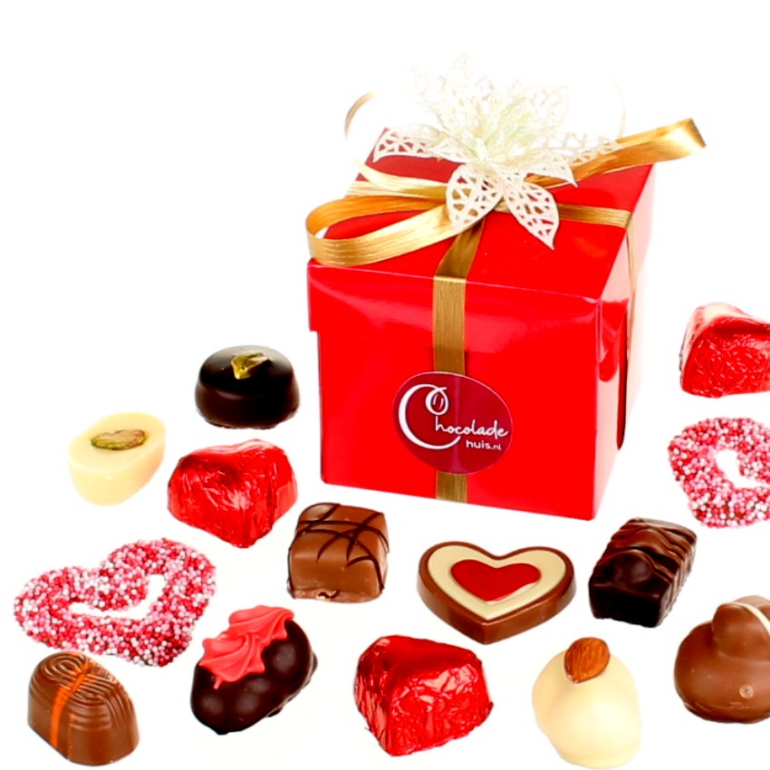 Kubusdoos met luxe bonbons