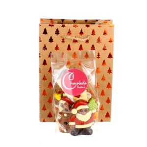 Tasje met zakje kerstchocolade