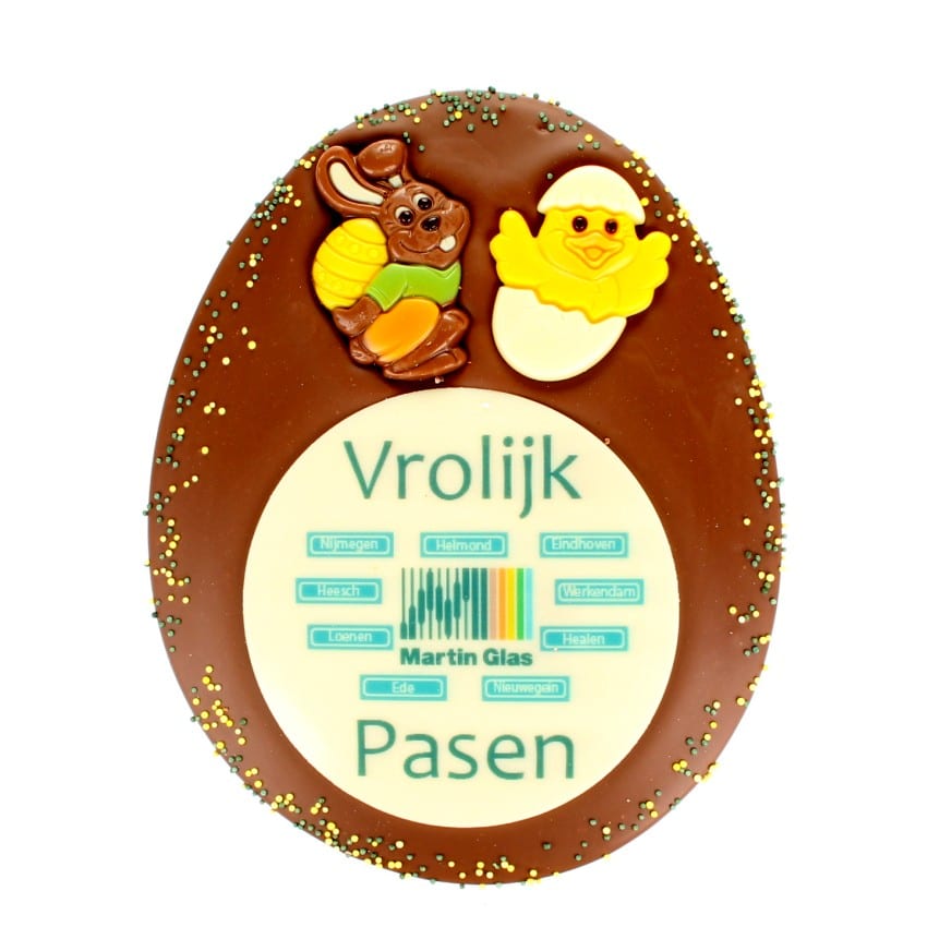 Paasei met logo