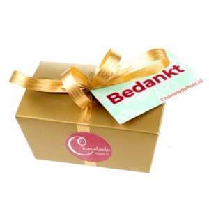 bonbons met bedanktkaartje
